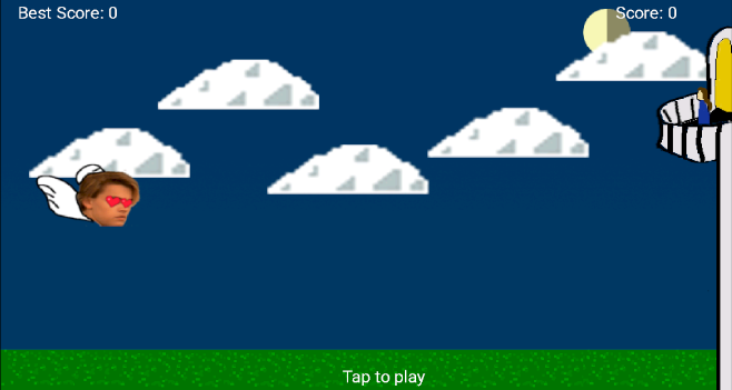 Flappy Romeo Game Start Screen