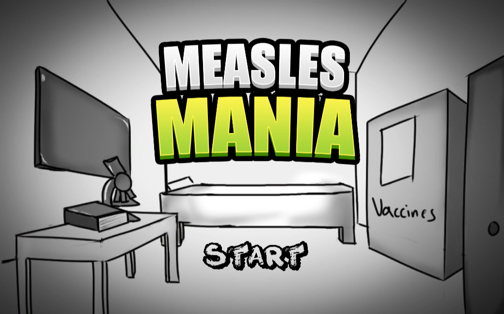 Measles Mania Title Screen